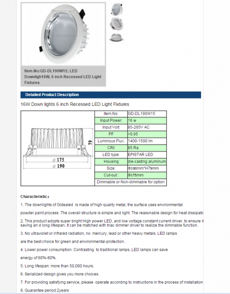 LED DownLighters