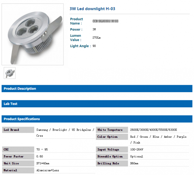 LED DownLighters