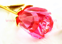 Small Colorful Crystal Rose with Metal Parts for Valentine's Gift&mdash; SJH-03