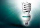 HALF spiral energy saving lamp