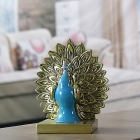 Golden Peacock Bookend