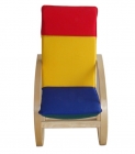 Kid chair with three color mixed