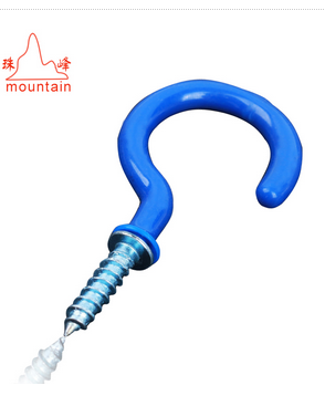 blue vinyl coated cup hook