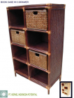 BOOK CASE DARK BROWN