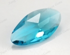 Blue irregular glass gemstone
