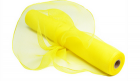 yellow plain color poly christmas gift wrapping mesh