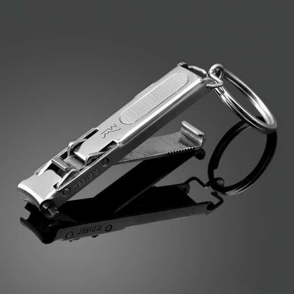 Thin and foldway stainless steel nail clipper