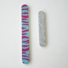 Leopard Glitter Emery Board Nail File