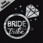 Bride metallic silver bachelorette party bridesmaids weekend Temporary Tattoos