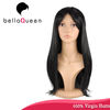 Hand Tied Straight 7A Virgin Human Hair Lace Wigs Hair Natural Color