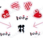 Valentine's Day Simulation 3D Nail Sticker