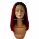 Burgundy Red Bob Wig- 16