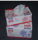 Flat box facial tissue