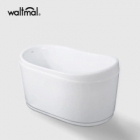 Deep Small Freestanding Bathtub for Small Bathroom