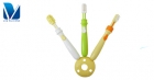 OEM BPA free silicone baby toothbrush