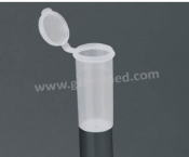 Flip-top sample vials