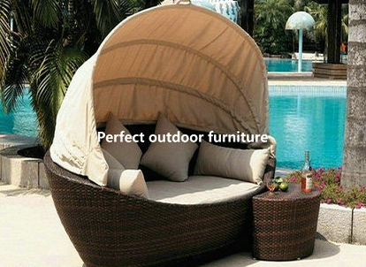 rattan sunbed-PF-5064