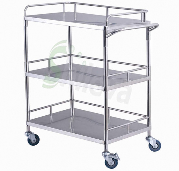 Treatment Trolley with three shelves （SLV-C4002）