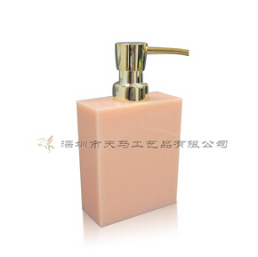 Pink Polyresin Soap Dispenser
