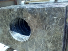 Dark Emperador Marble Vanitytop