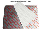 Hamburger wrapping paper