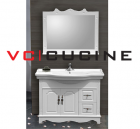 Modern white PVC bathroom vanity— VC-BEP-04