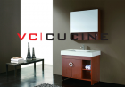 Simple design red melamine bathroom vanity— VC-BM-01