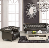 Leather sofa B001