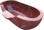 Red Marble Bathtub