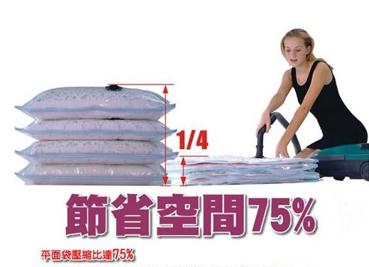 Vacuum compressed storage bag